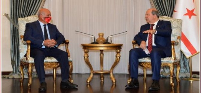 Cumhurbaşkanı Ersin Tatar, Gönyeli Belediye Başkanı Benli’yi Kabul Etti