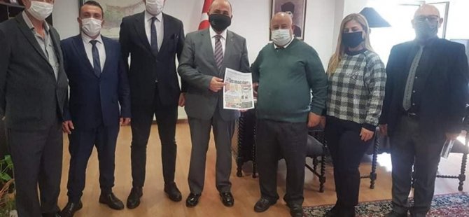 Kıbrıs Türk Taşımacılar Birliği , TC Büyükelçisi Ali Murat Başçeri`yi ziyaret etti