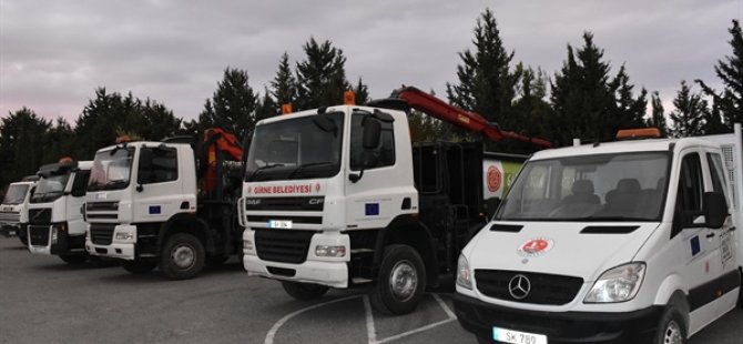 Girne Belediyesi, “Transfer İstasyonu Ve Geliştirilmiş Atık Yönetim Hizmetleri” Projesi Kapsamında Araç Filosunu Genişletti