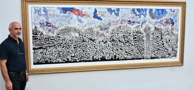 Το “Panoramic Alasya” θα είναι η μεγαλύτερη εκτύπωση λινέλαιο που εκτίθεται σε ένα μουσείο, στο Μουσείο της Τείχους από τον Ιανουάριο