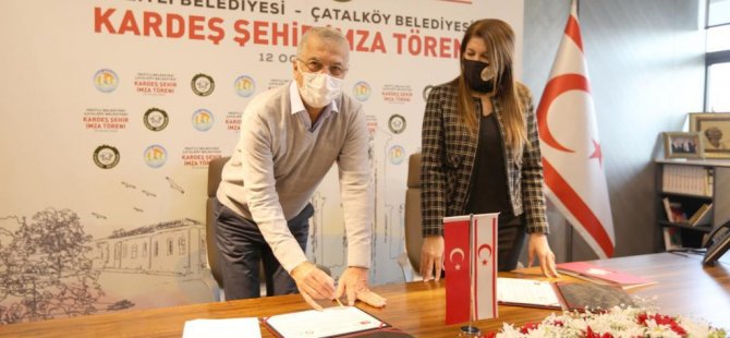 Ο δήμος Çatalköy και ο δήμος Mezitli από την περιφέρεια Mersin υπέγραψαν συμφωνία αδελφής πόλης
