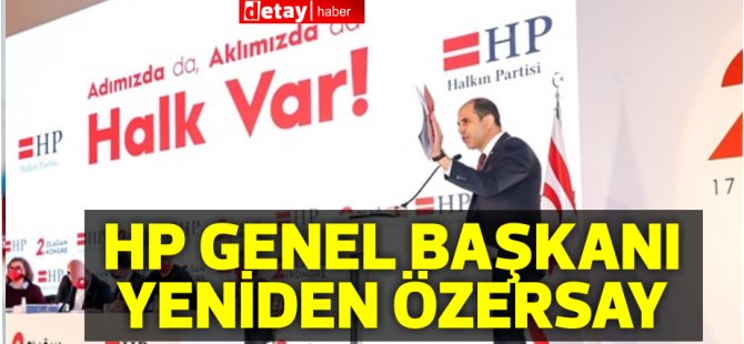 Ο Özersay επανεκλέχθηκε Πρόεδρος της HP