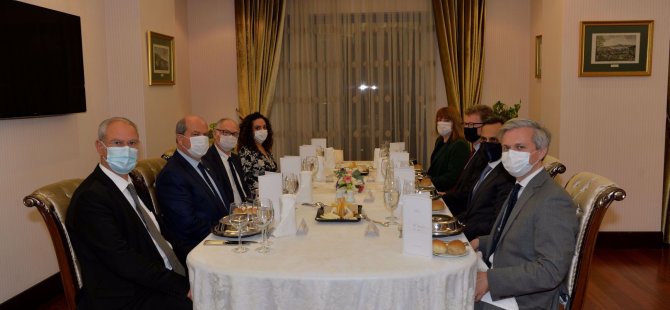 Tatar, Birleşik Krallık Yüksek Komiseri Stephen Lillie  ile çalışma yemeğinde bir araya geldi