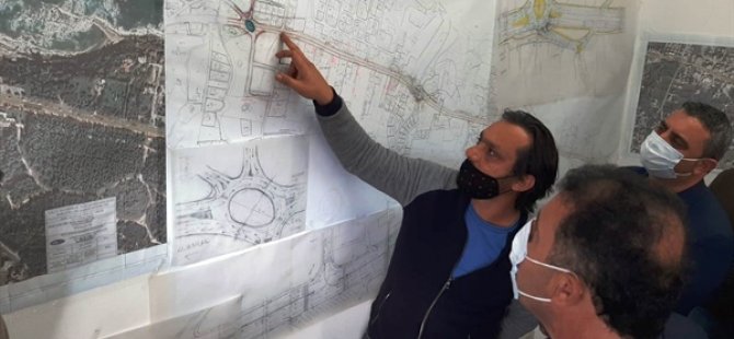 Başbakan Saner yapımı devam eden Girne –Alsancak yolu 1. Etap projesinde incelemede bulundu
