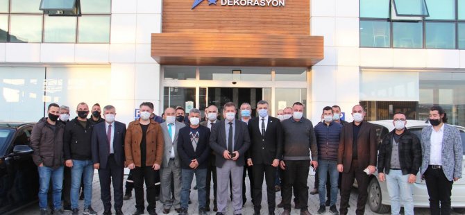 Alayköy'ü ziyaret ettiler.. Bu kez maske taktılar...
