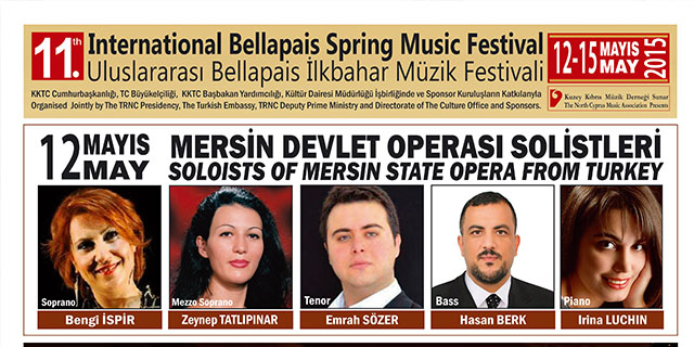 “11. Bellapais İlkbahar Müzik Festivali” yarın akşam başlıyor