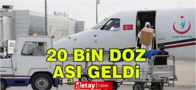 Türkiye’den 20 Bin Doz Aşı Ambulans Uçakla Ercan’a Geldi