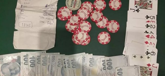 Kaleburnu köyünde kahvede kumar oynayan 4 kişiye yasal işlem