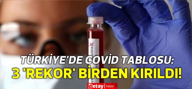Türkiye'de Covid Tablosu vahim: Üç ‘rekor’ birden kırıldı!
