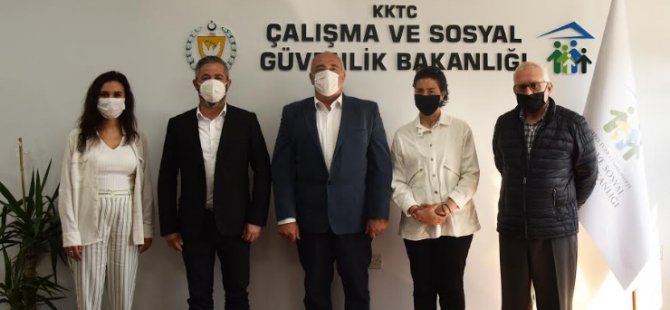 Τα μέλη του Συμβουλίου Σύνδεσης Παιδικών Χωριών SOS επισκέφτηκαν τον Υπουργό Εργασίας Çağman