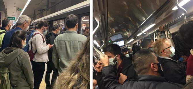 'Tam kapanma'nın ilk gününde Metro İstanbul'da yoğunluk: Ek seferler düzenleniyor
