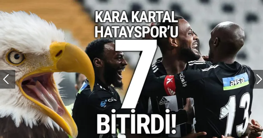 Kara Kartal, Hatayspor'u ''7'' bitirdi!