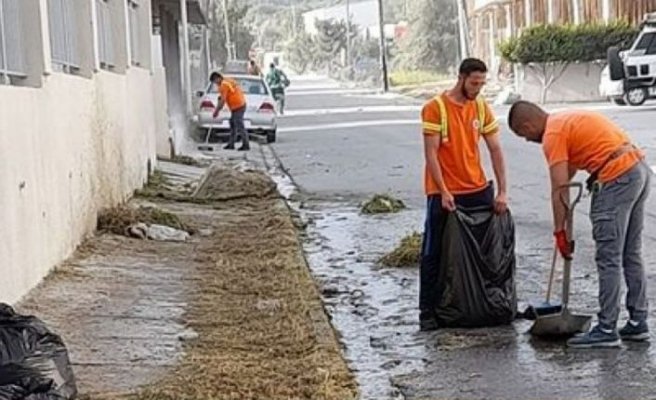 Girne Belediyesi temizlik çalışmalarına devam ediyor