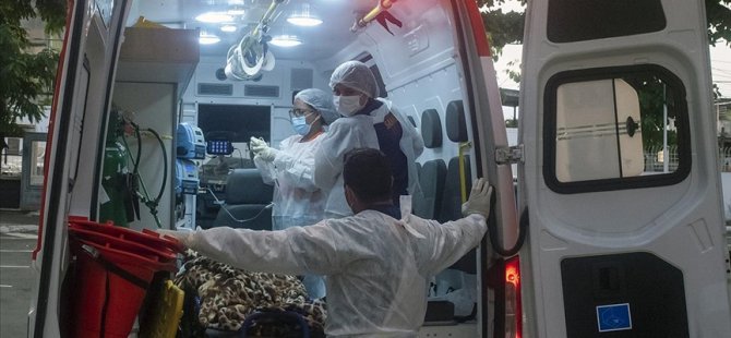 Brezilya'da son 24 saatte 2 bin 966 kişi koronavirüs nedeniyle hayatını kaybetti
