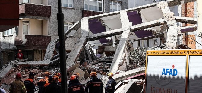 Zeytinburnu'nda 5 katlı Bina çöktü