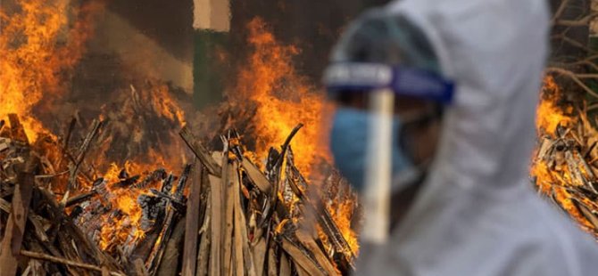 Hindistan ‘cehennem’i yaşıyor: Ölüler otoparklarda yakılıyor (VİDEO)