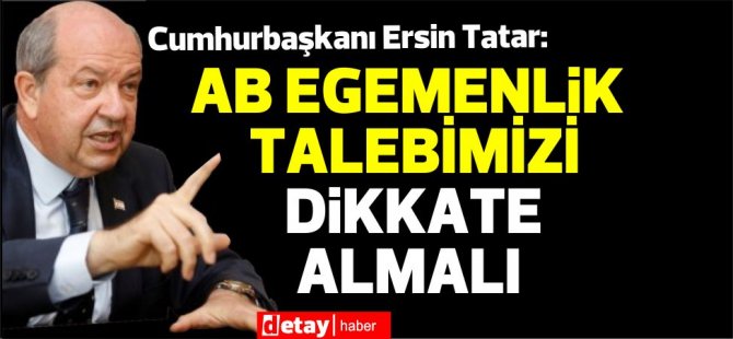 Cumhurbaşkanı Ersin Tatar, “Avrupa Günü” nedeniyle mesaj yayınladı