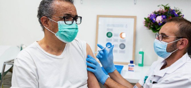 Dünya Sağlık Örgütü Genel Direktörü aşı oldu: Bugün aşı olma sırası bendeydi, aşılar hayat kurtarır