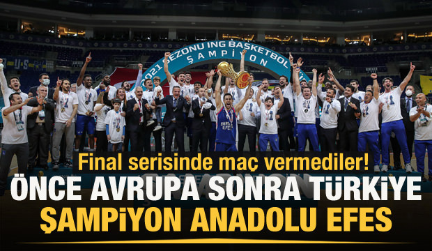 ING Basketbol Süper Ligi'nde şampiyon Anadolu Efes!