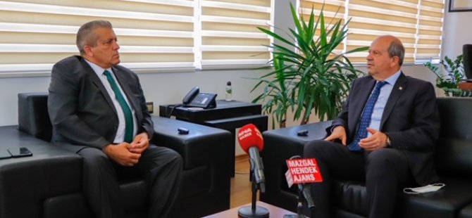 Cumhurbaşkanı Ersin Tatar Gazimağusa Belediyesini Ziyaret Etti