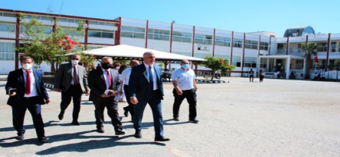 Eğitim Bakanı Amcaoğlu Girne’de Bazı Okullarda İncelemelerde Bulundu