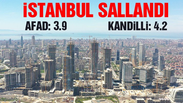 İstanbul’da deprem oldu