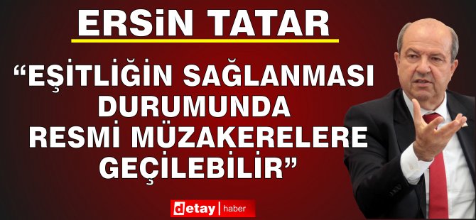 Tatar, Brüksel’e Gitmeden Önce Ercan’da Açıklamalarda Bulundu