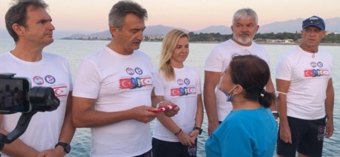 Kıbrıs Barış Harekatı'nın Yıl Dönümü Dolayısıyla Mersin'den KKTC'ye Yüzmeye Başladılar