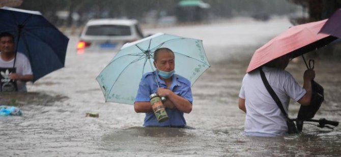 Çin'de sel felaketi: "Bin yılda bir olur"