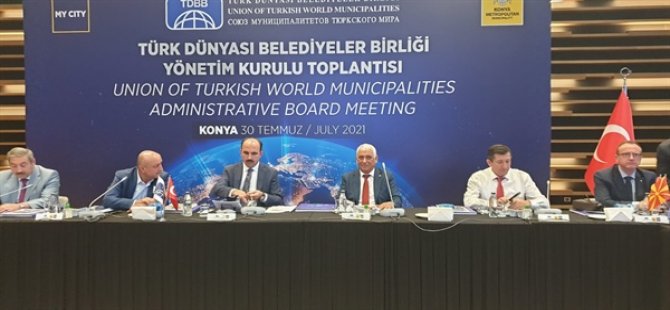 Özçınar, Türk Dünyası Belediyeler Birliği'nin yönetim kurulu toplantısına katıldı
