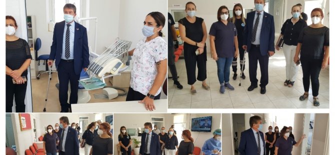 Üstel, Akdoğan Sağlık Merkezi, Vadili Sağlık Ocağı, ve Paşaköy Sağlık Ocağı’nı ziyaret etti