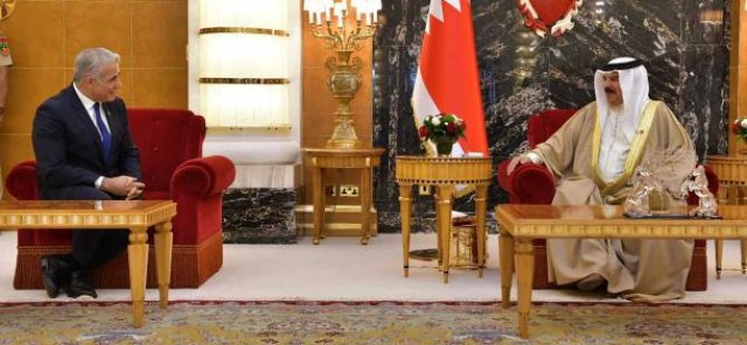 İsrail Dışişleri Bakanı Lapid, Bahreyn Kralı Al Halife ile görüştü