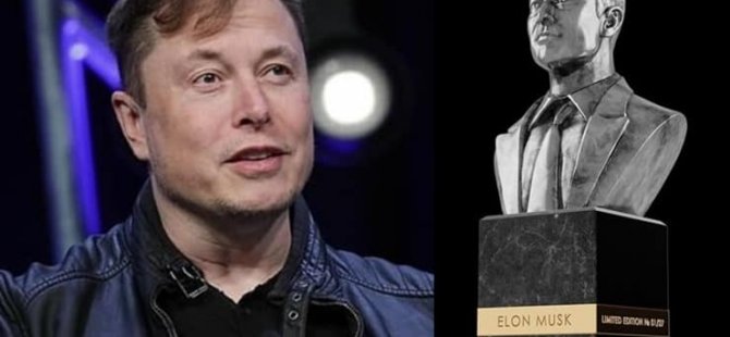 Tesla eritip Musk büstü yaptılar: 3 bin 220 dolara satışta