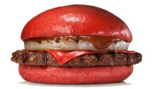 Bu kez de kırmızı hamburger çıktı