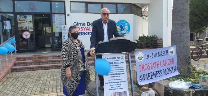 Girne'de Sosyal Yasam Merkezi Önünde Prostat Kanseri Farkındalık Etkinliği Yapıldı