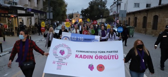 CTP Kadın Örgütü, 8 Mart Emekçi Kadınlar Günü Nedeniyle Yürüyüş ve Konser Düzenledi