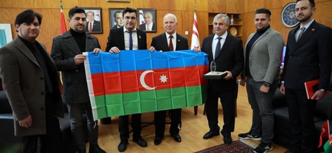 Meclis Başkanı Töre, Kıbrıs- Azerbaycan Diaspora Merkezi heyetini kabul etti