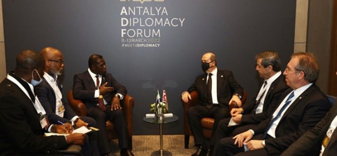 Tatar ve Ertuğruloğlu, Sierra Leone Dışişleri Bakanı David Francis ile görüştü