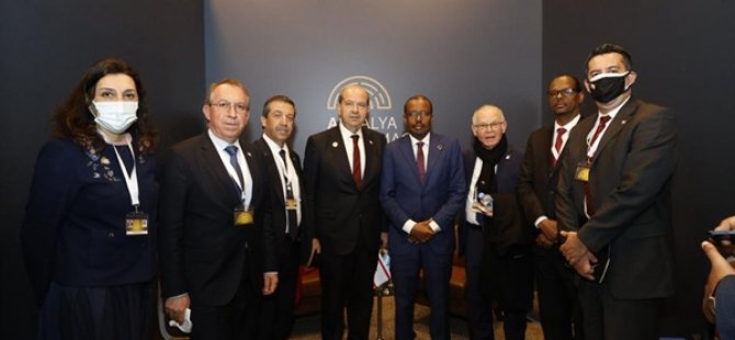 Cumhurbaşkanı Tatar ve Dışişleri Bakanı Ertuğruloğlu, Somali Dışişleri Bakanı Ali İle Görüştü