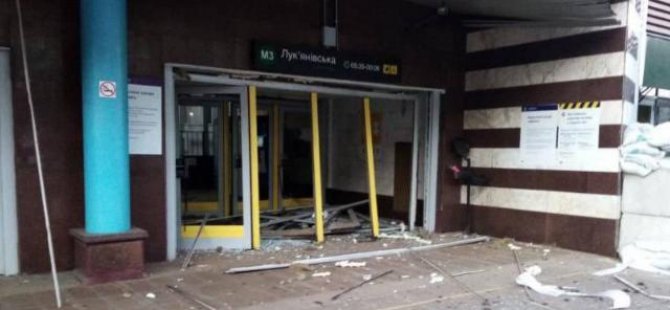 Kiev'deki metro istasyonu patlama nedeniyle kapatıldı