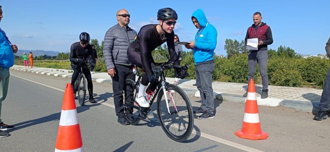 Bisiklette Bireysel Zamana Karşı Puanlı Yol Yarışı 20 Mart Pazar günü Lefke’de yapıldı