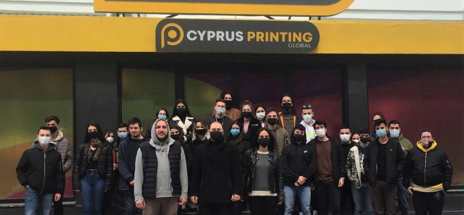 YDÜ İletişim Fakültesi öğrencileri, Cyprus Printing Global’e teknik gezi gerçekleştirdi