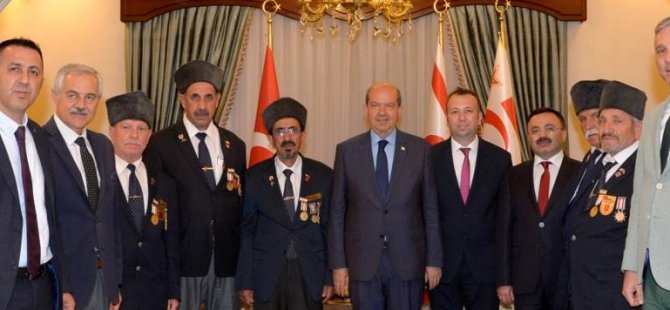 Tatar, Türkiye Muharip Gaziler Derneği Kahramanmaraş Şubesi Kıbrıs gazilerini kabul etti