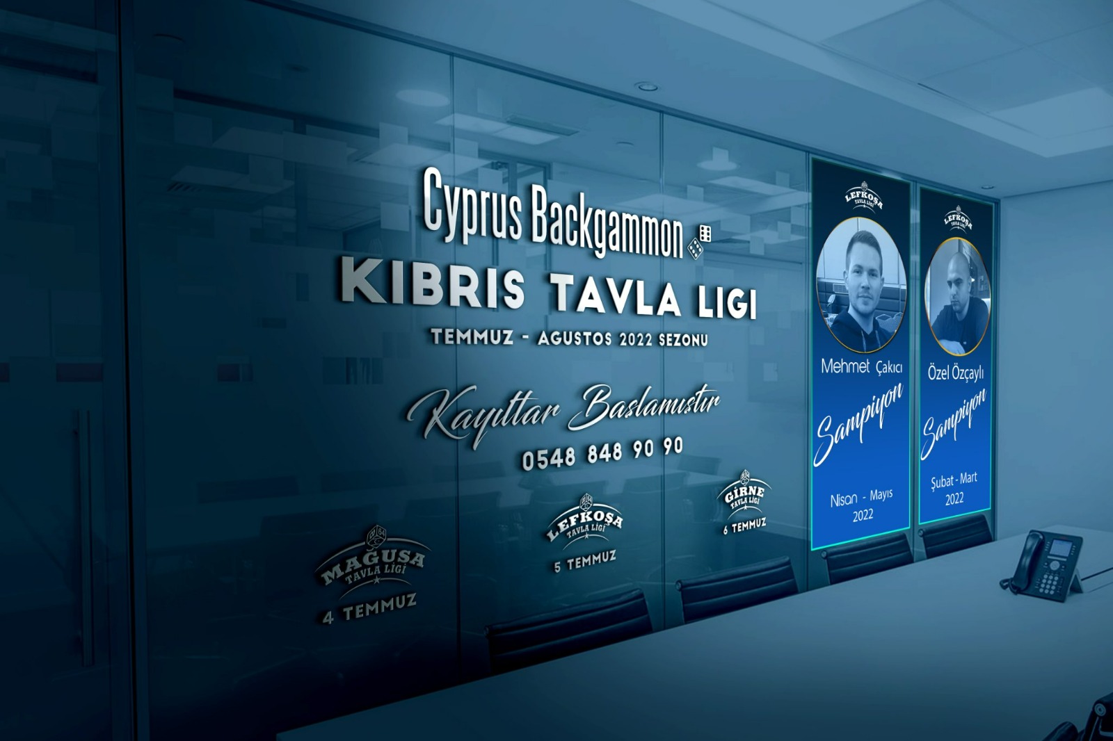 Kıbrıs Tavla Ligi”, Temmuz-Ağustos 2022 sezonu bu akşam Mağusa'da başlıyor