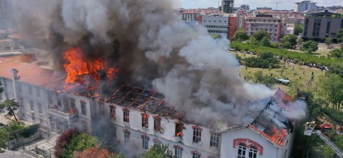 İstanbul’da Balıklı Rum Hastanesi’nde yangın