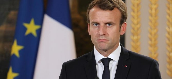 Macron’a Ceyazir’de şok! Korumaları hemen etrafını sardı