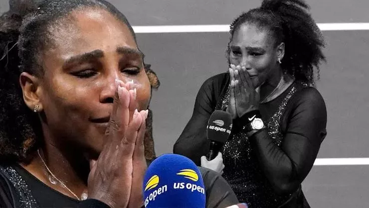 Serena Williams gözyaşları içerisinde tenise veda etti!