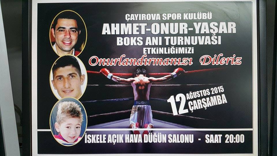 Ahmet – Onur - Yaşar Boks Anı Turnuvası düzenleniyor