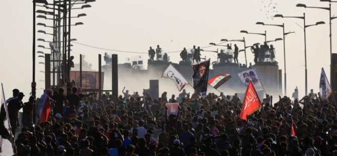 Bağdat’taki gösterilerde yaklaşık 50 kişi yaralandı