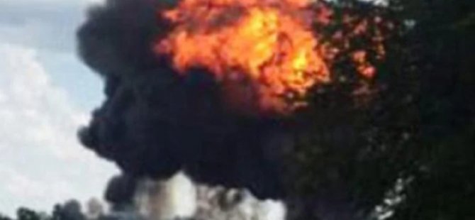 Kırım’da iniş yapan uçakta patlama meydana geldi
